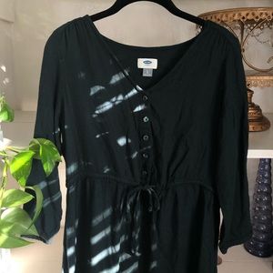 Old Navy Evergreen Peasant Dress